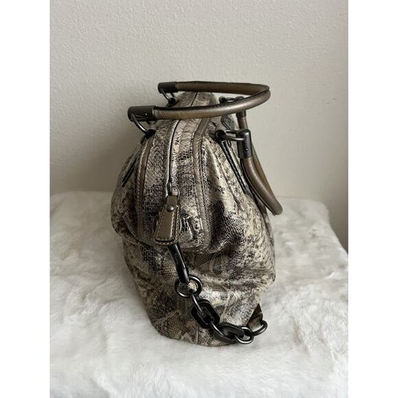 COACH Python Purse Bag Shoulder Snake Animal Handle Strap Leather - Picture 8 of 14